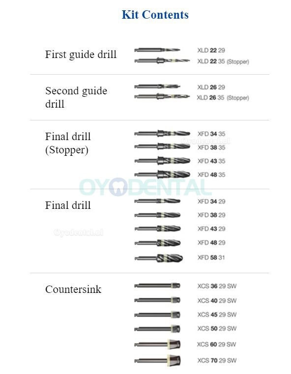 Dentium Tandheelkundige chirurgische toolkit UXIF SuperLine implantaatchirurgie-instrumentenkit