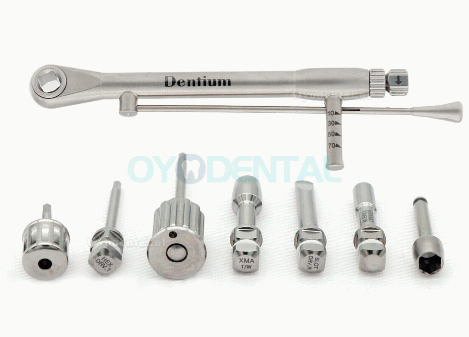 Dentium XIP Tandprothese Restauratie Hand Bestuurder Instrumentenset implantaat met Momentsleutel Drivers