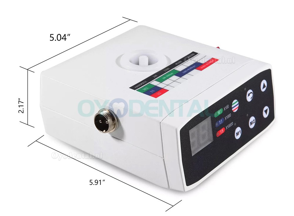 Borstelloze elektrische tandheelkundige motor compatibel met 1:5 / 1:1 / 16:1 hoekstuk met waterfles