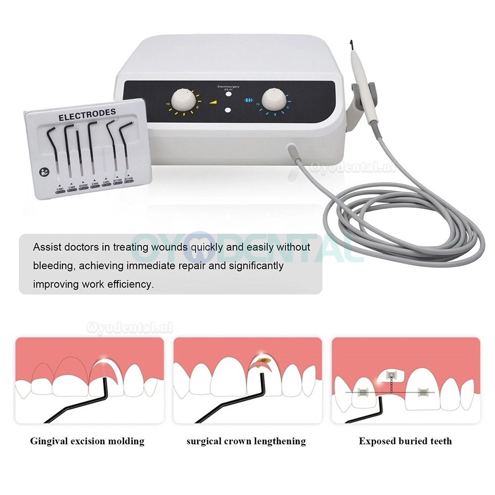 ES-01 tandheelkunde elektrochirurgie apparatuur met 7 elektroden