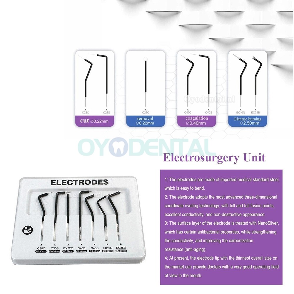 ES-01 tandheelkunde elektrochirurgie apparatuur met 7 elektroden