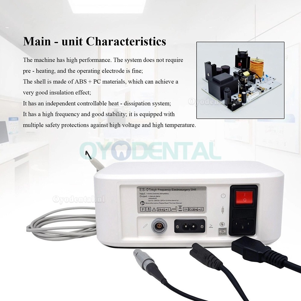 ES-01 tandheelkunde elektrochirurgie apparatuur met 7 elektroden