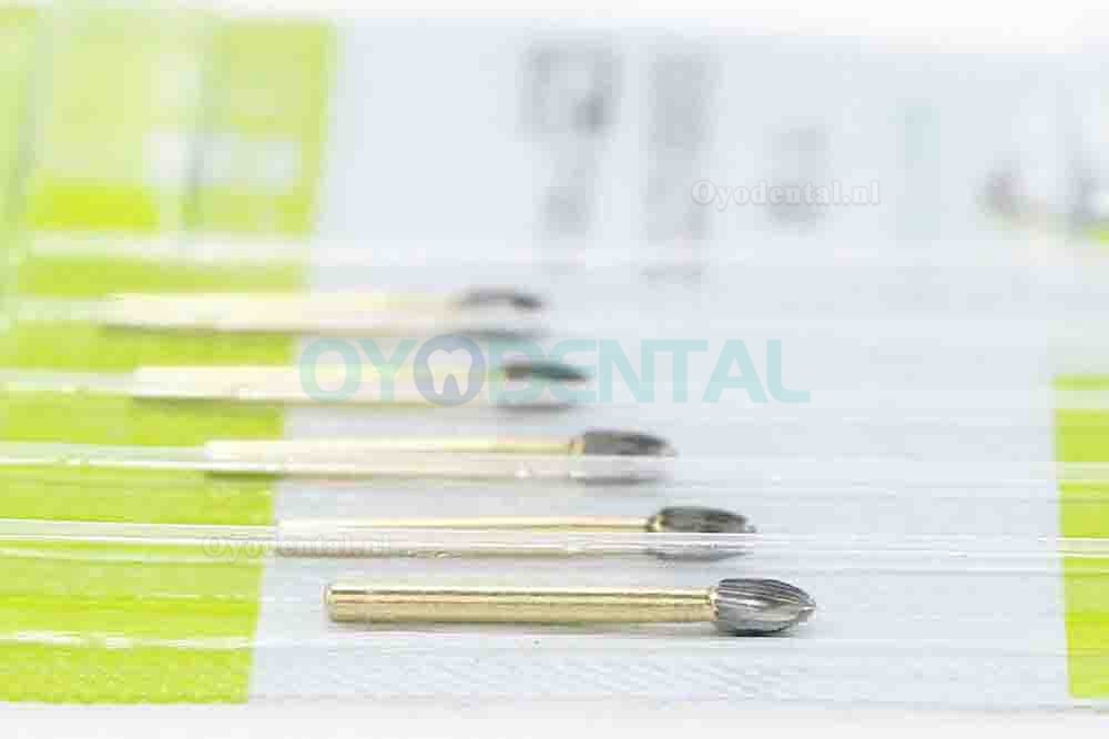 10 Pcs/2 Packs WAVE Dental vergulde Trimmen en Afwerking Bur Taper Egg Ball TF 7408 