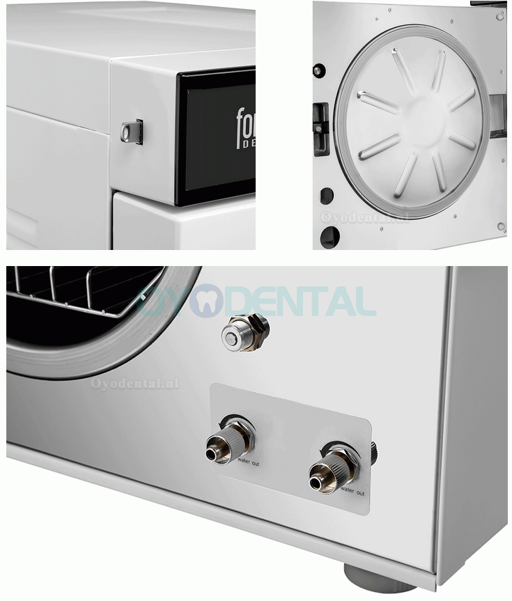Fomos Foster Plus 17L/22L Tandheelkundige autoclaaf stoomsterilisator klasse B met printer