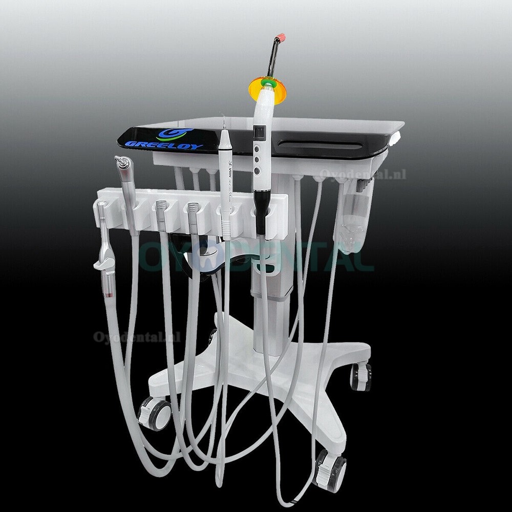 Greeloy GU-P302S Tandheelkundige beweegbare aangepaste behandelEenheidwagen + ultrasone scaler + luchtCompressor GU-P300