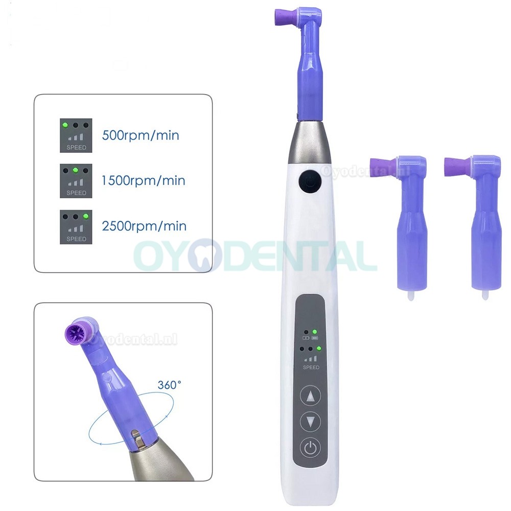 I-Prophy Elektrische draadloze tandheelkundige hygiëne profylaxe handstuk 360° draaibaar I-Prophy Elektrische draadloze tandheelkundige hygiëne profylaxe handstuk 360° draaibaar