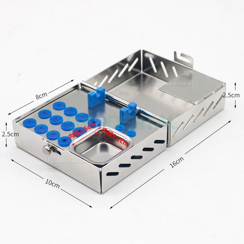 1 Stks Rvs Tandheelkundige Implantaat Chirurgie Instrumenten Tool Kit Opbergdoos