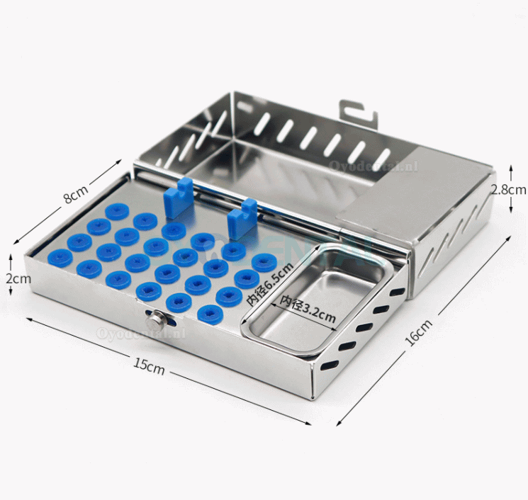 1 Stks Rvs Tandheelkundige Implantaat Chirurgie Instrumenten Tool Kit Opbergdoos