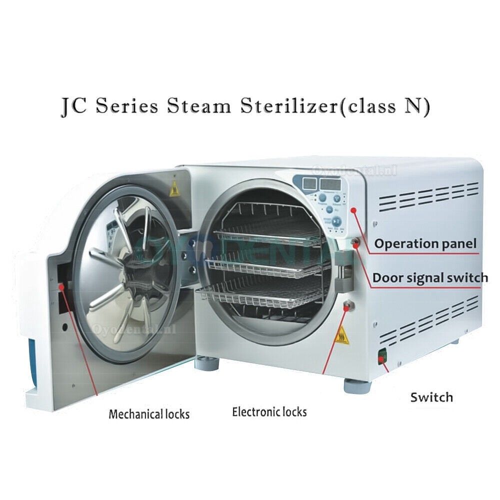 Getidy 18-23L Tandheelkundige digitale vacuümstoomautoclaafsterilisator klasse N met droogfunctie