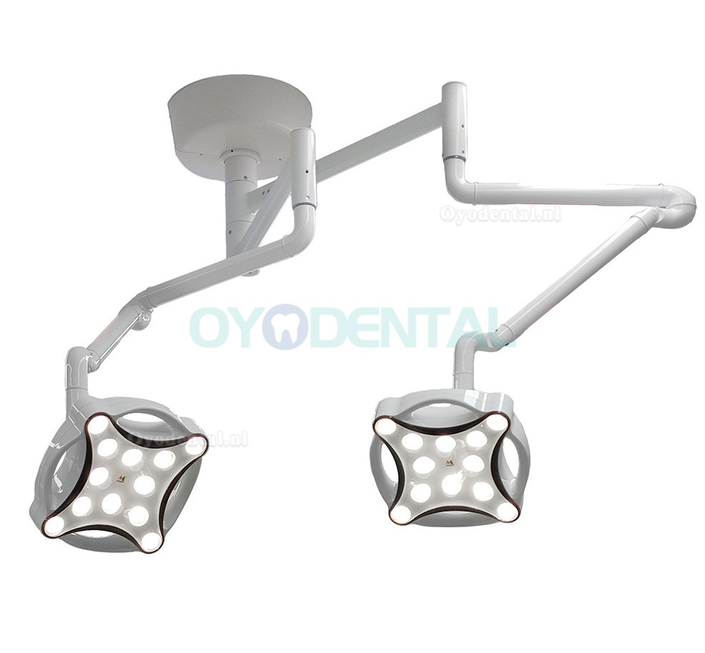 JD1700 Dubbele kop Plafondgemonteerde LED-operatielamp voor tandarts medisch dierenartsp