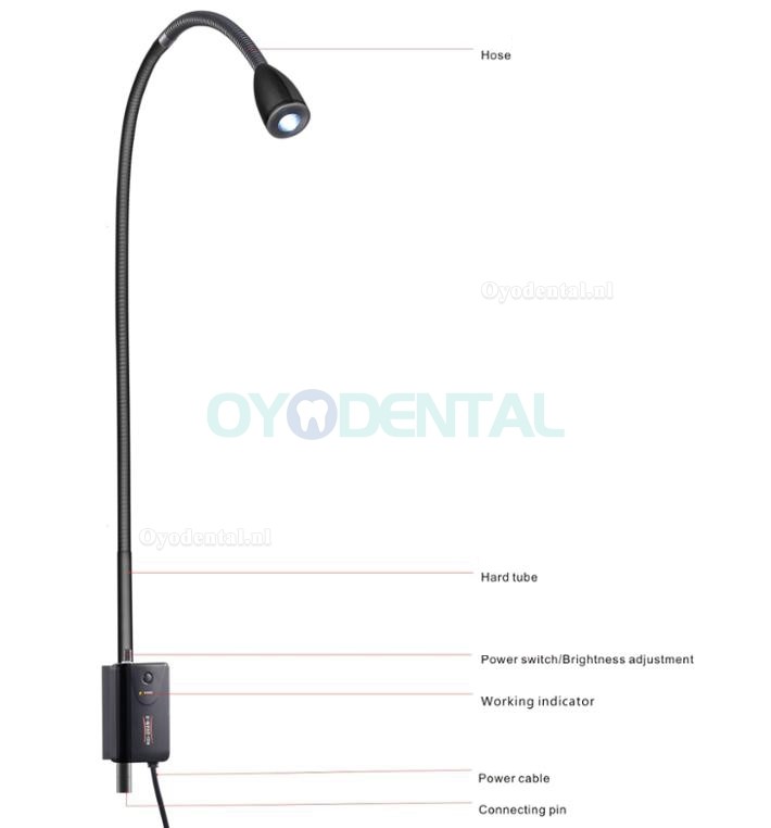 KWS KD-2003W-3 Hoge helderheid Tandheelkundige Verlichting Medisch Onderzoek Licht