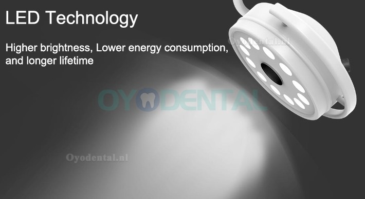 KWS® KD-2012D-3 Mobiele staand tandheelkundige chirurgische lamp LED Schaduwloze Operatielamp Vloerstandaard