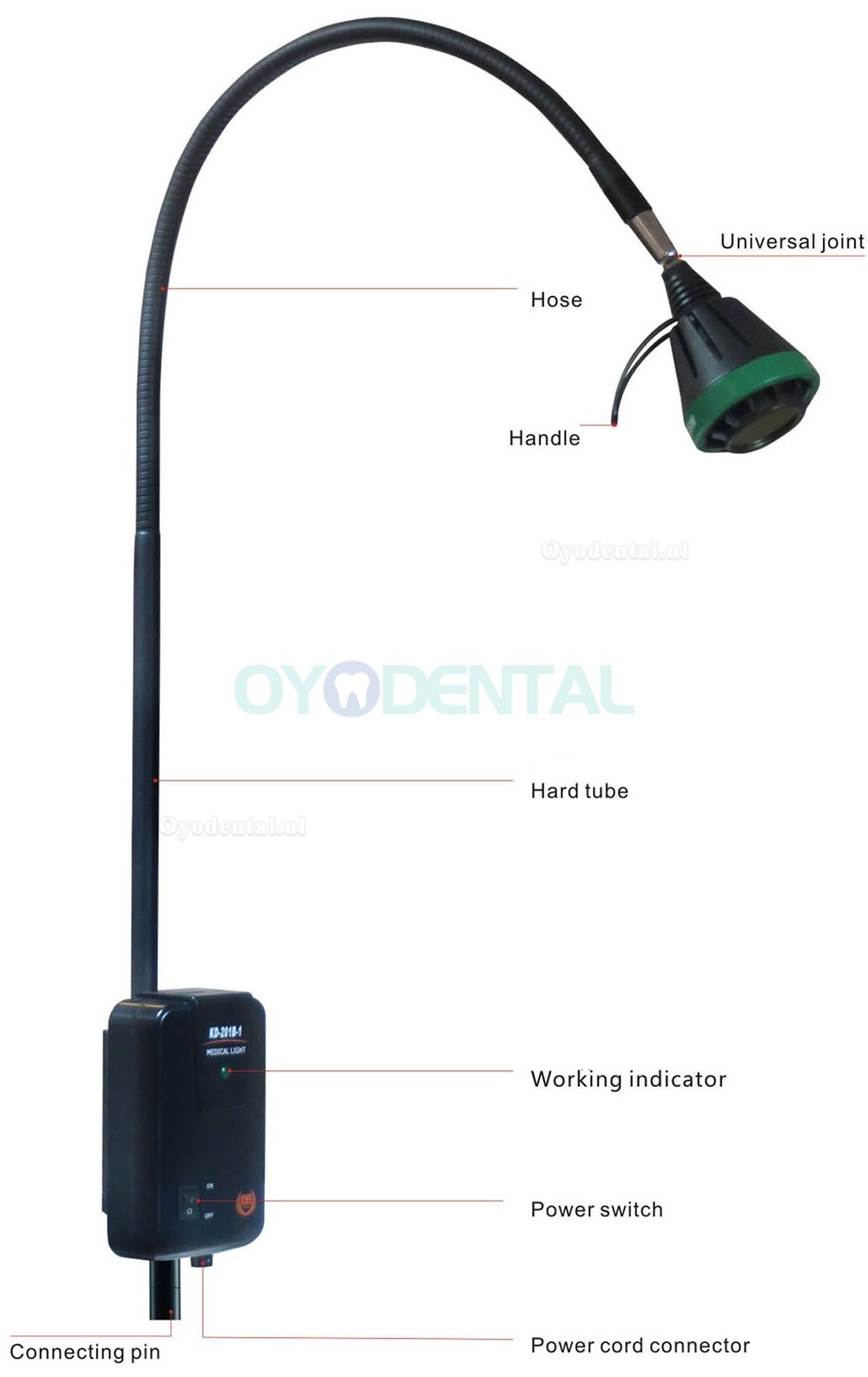 KWS KD-2035W-1 35W Medisch Onderzoekslampje Halogeen