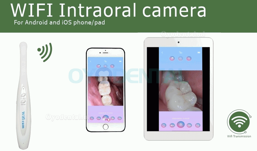 Tandheelkundige draadloze wifi orale intra-orale camera voor mobiele telefoon en iPad