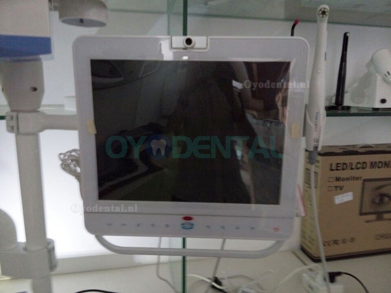 15 inch bedrade tandheelkundige monitor Intra-oraal camerasysteem VGA + VIDEO-poort met LCD-houder MD1500