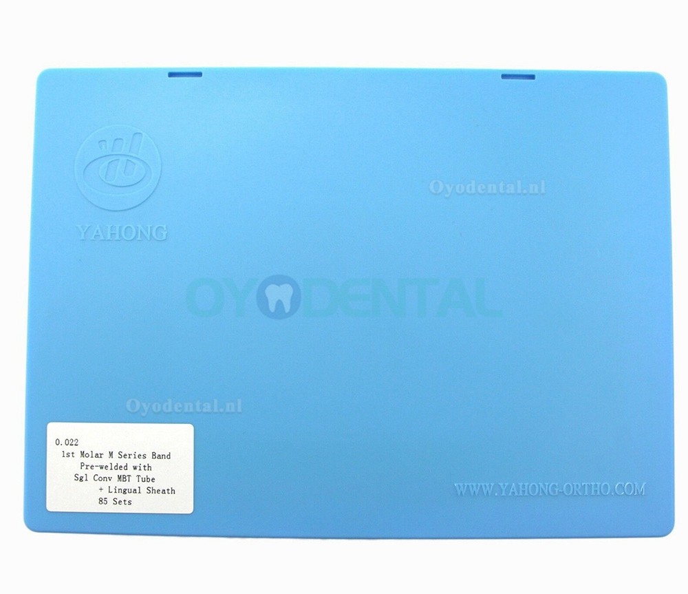 85 Reeksen Orthodontische molaire Band MBT 022 Pre-gelast met Enkele Buis Converteerbare Buccale Buizen & Lingual Schede
