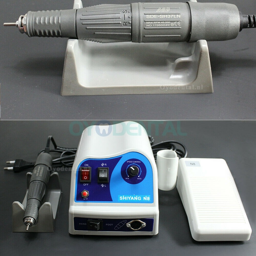 SHIYANG DentalMicromotor Polijstmachine N8 met 45K RPM Handstuk Compatibel met Marathon