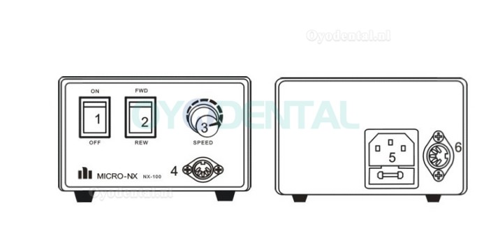 Maisilao® NX100-100C Micro Motor nagel polijstmachine 3.5000 RPM