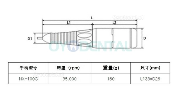 Maisilao® NX100-100C Micro Motor nagel polijstmachine 3.5000 RPM