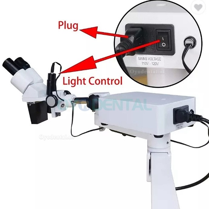 10X Dental Operatie Microscoop Endodontische Chirurgische Microscoop Tafel Bureau Gemonteerd