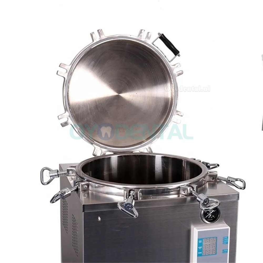 35L-150L Automatische grote verticale hogedrukstoomautoclaafsterilisator 105℃-134℃