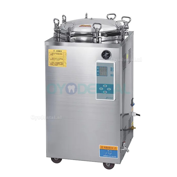 35L-150L Automatische grote verticale hogedrukstoomautoclaafsterilisator 105℃-134℃