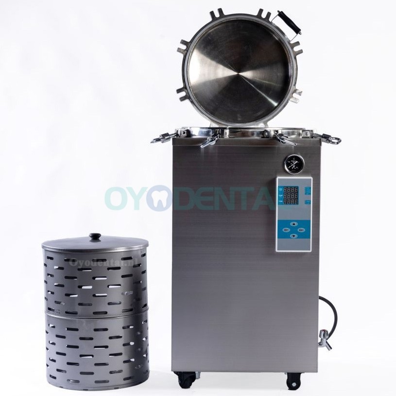 35L-150L Automatische grote verticale hogedrukstoomautoclaafsterilisator 105℃-134℃