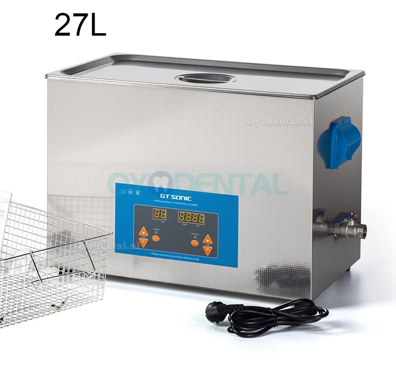 GT SONIC QTD 2-27L Digitale ultrasone reiniger op tafelblad met verwarming voor tandheelkunde laboratorium industrie