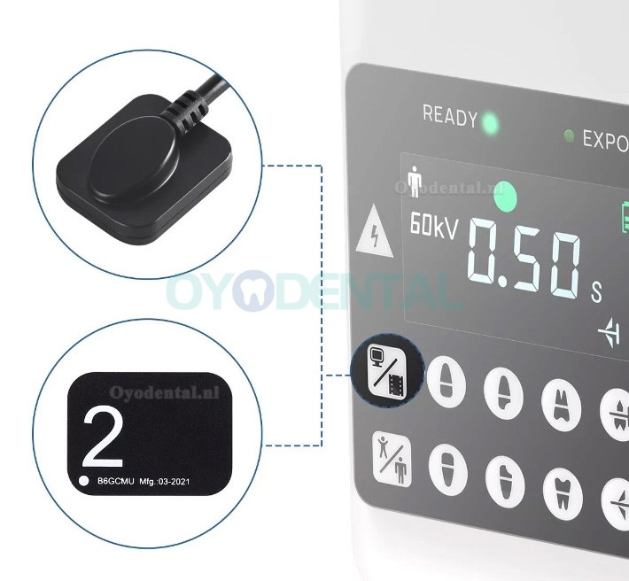 Draagbare digitale tandheelkundige röntgenmachine met hoge frequentie RAY-221