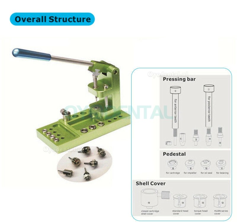Tandheelkundig hogesnelheidshandstuk Onderhoud Turbinelagers Reparatiepersgereedschapset