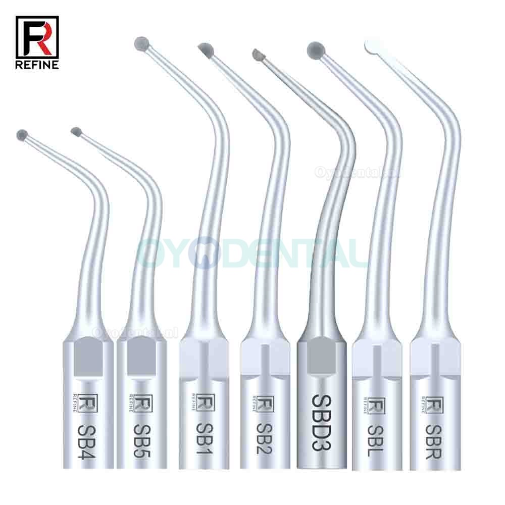 5Pcs Ultrasoon tips SB1 SB2 SB3 SB4 SB5 SBR SBL compatibel met REFINE EMS Woodpecker scaler handstuk