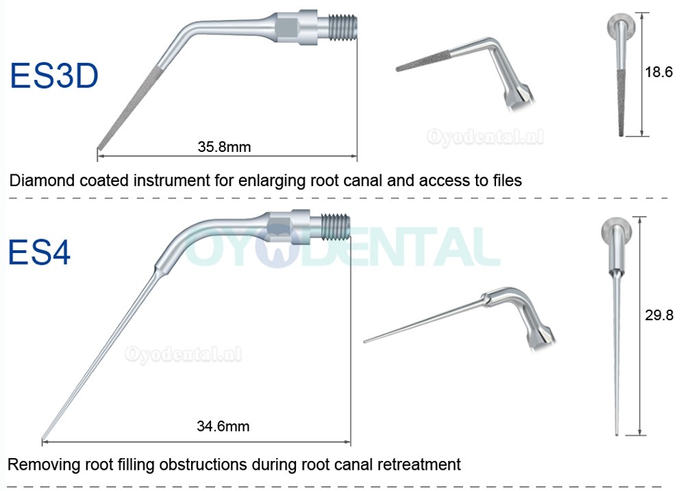 5Pcs Ultrasoon tips ES3D ES4D ES5D ES10D ES14 ES14D ES15 ES15D compatibel met Sirona scaler handstuk