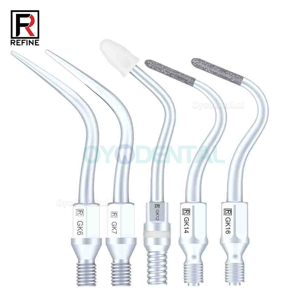 5Pcs Ultrasoon tips GK1 GK2 GK3 GK4 GK5 GK6 GK7 GK12 GK14 GK16 compatibel met KAVO SONICflex scaler handstuk