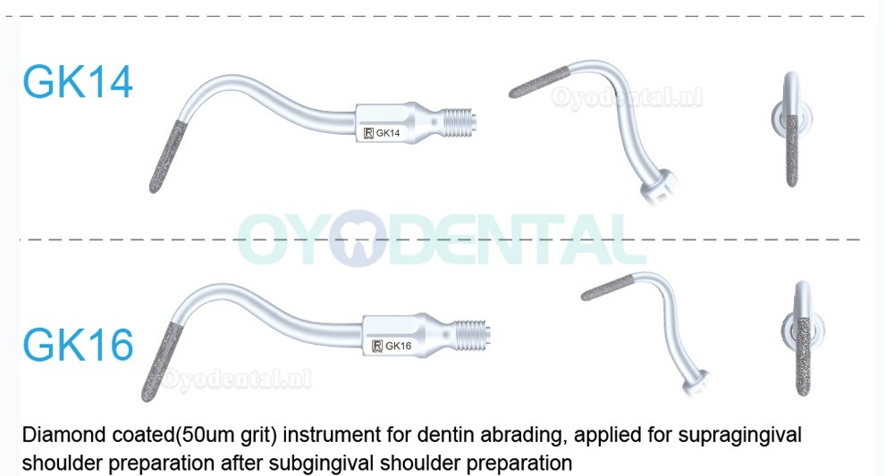 5Pcs Ultrasoon tips GK1 GK2 GK3 GK4 GK5 GK6 GK7 GK12 GK14 GK16 compatibel met KAVO SONICflex scaler handstuk