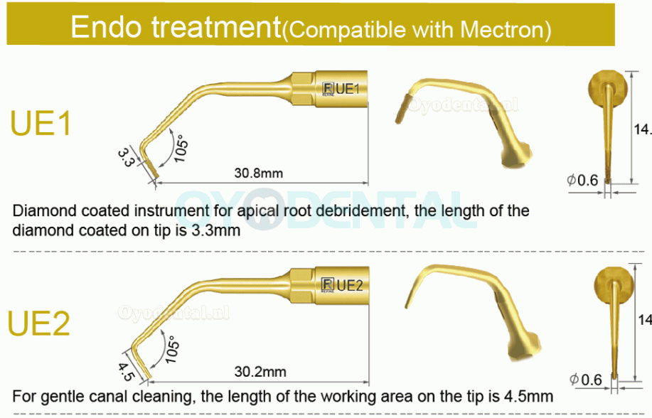 1Pcs Tips voor piëzochirurgie tandarts bot snijden sinus tillen UE1 UE2 UE3 UE4 compatibel met Mectron