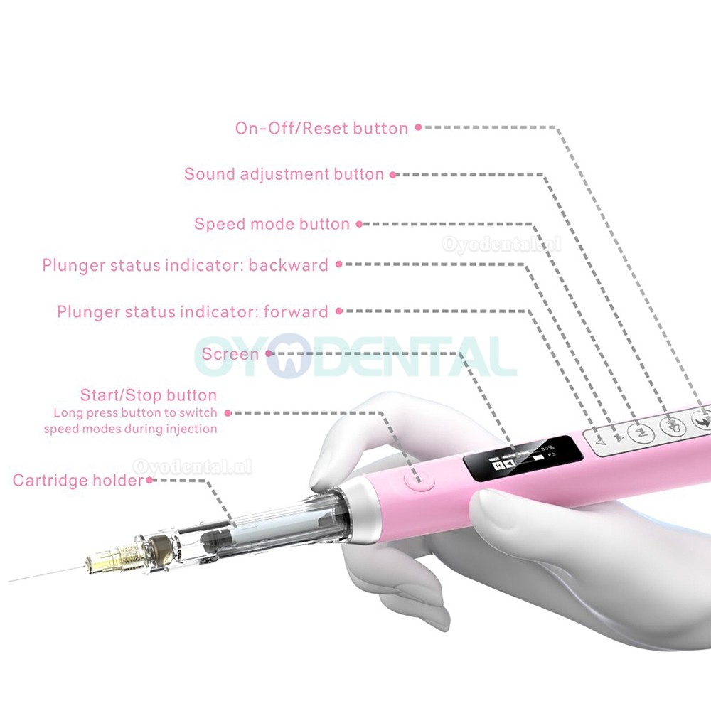Woodpecker Super Pen Tandheelkundig pijnloos anesthesieapparaat 0,02 ml injectienauwkeurigheid