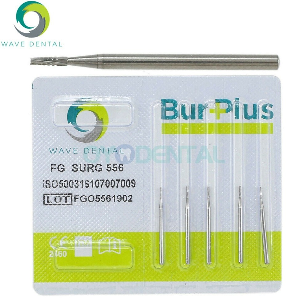 5 Packs Carbide Chirurgische Boor Past Hoge Snelheid Handstuk FG SURG 556 557 558 559 560