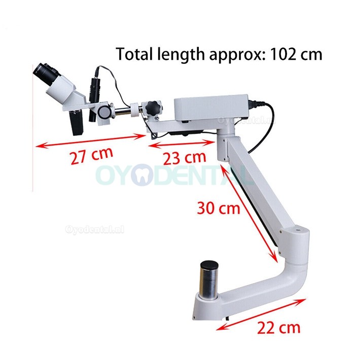 10X Dental Chirurgische Operationele Endodontische Microscoop met LED Licht Voor Tandartsstoel Unit