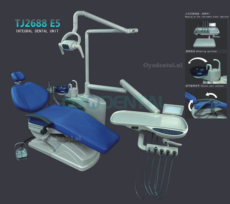 TJ2688 E5 Klassieke duurzame tandartsstoel + behandelstoel voor tandheelkundige kliniek