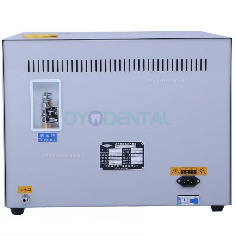 JIBIMED 20L/24L Dental Autoclaaf Stoomsterilisator Tafelsterilisator