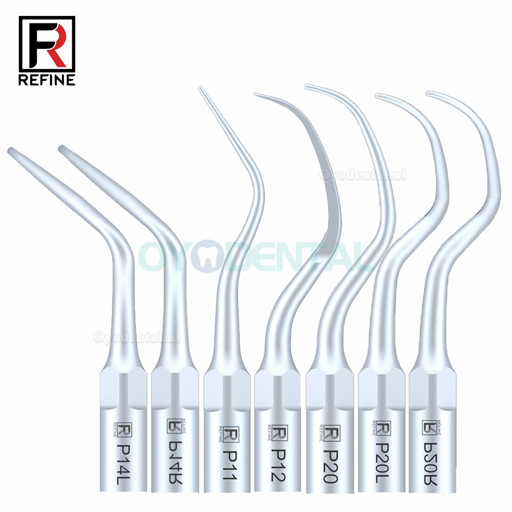 5Pcs Ultrasoon tips P2L P2R P2LD P2RD P5 P6 P7 P8 P10 P11 P12 P14L compatibel met Refine EMS Woodpecker scaler handstuk