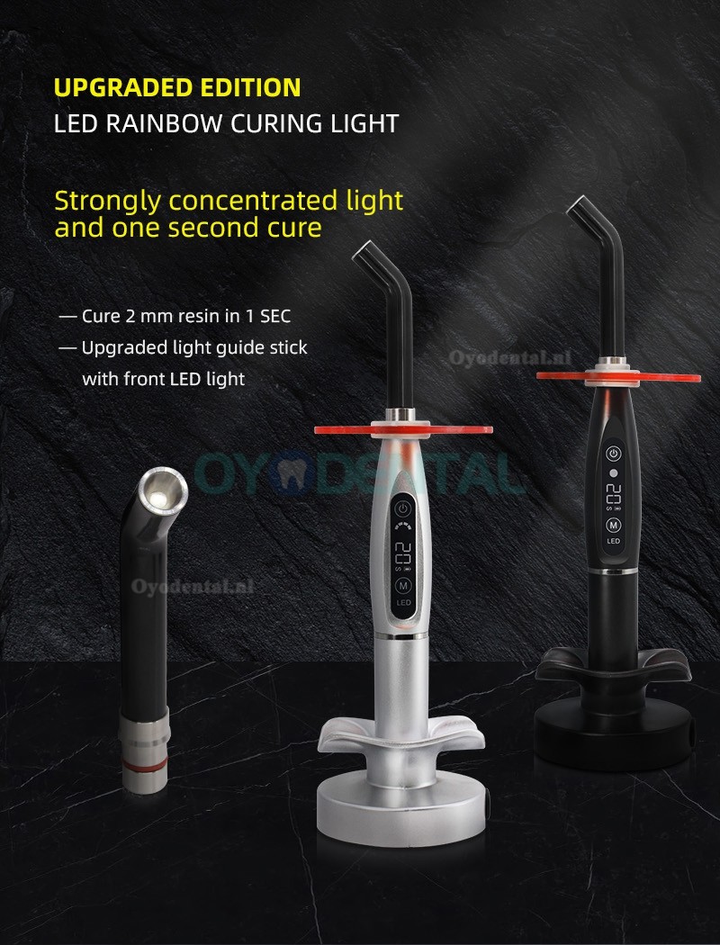 LY® Dental LED Draadloze Uithardingslamp 1500mw 5 kleuren