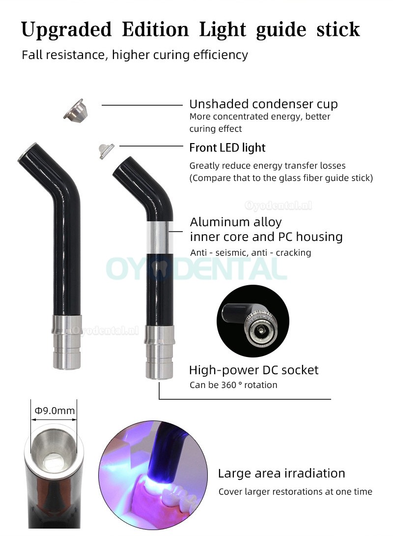 LY® Dental LED Draadloze Uithardingslamp 1500mw 5 kleuren