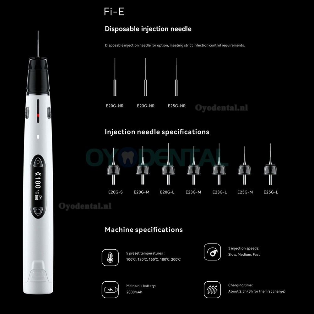 Woodpecker Fi-E Dental Endo Endodontisch Gutta-Percha Obturatiesysteem