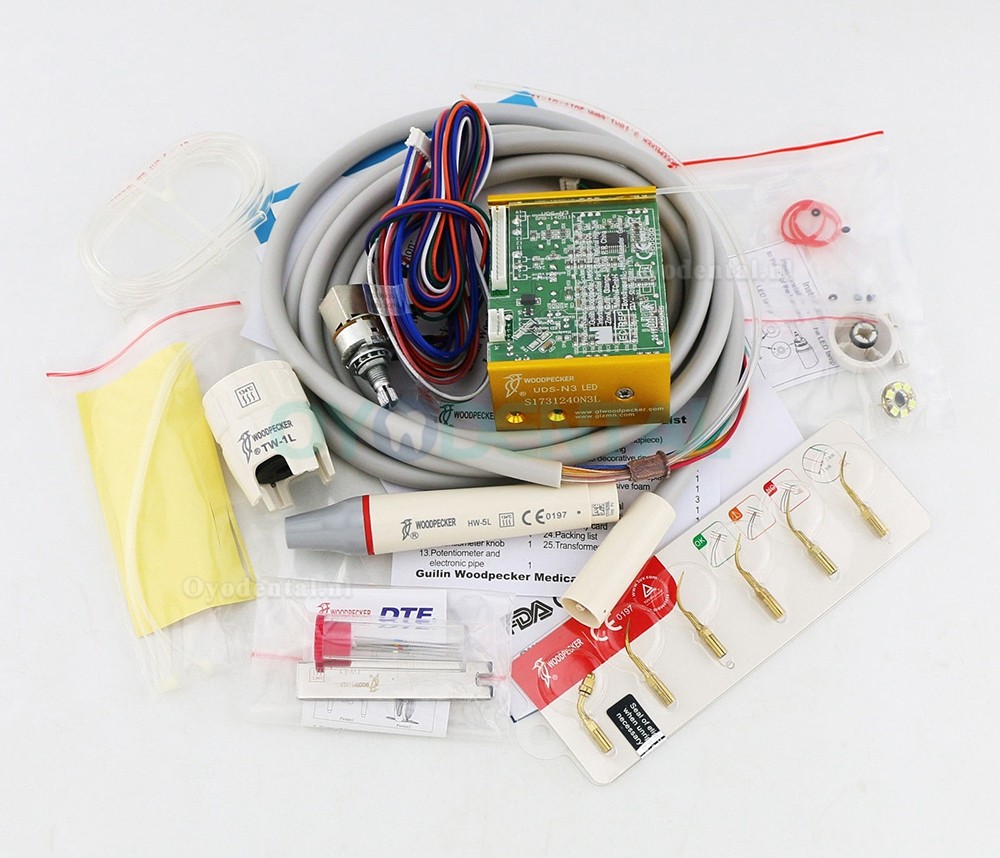Woodpecker Dental LED Ingebouwde ultrasone scaler Handstuk UDS-N3 LED compatibel met EMS Woodpecker Dental LED Ingebouwde ultrasone scaler Handstuk UDS-N3 LED compatibel met EMS