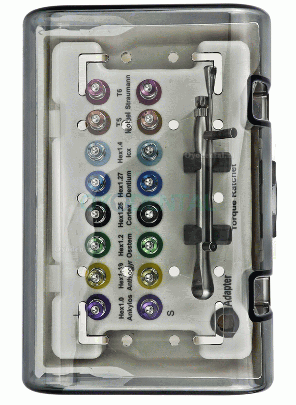 Tandimplantaat Momentsleutel Ratchet 10-70NCM met Schroevendraaier Kit