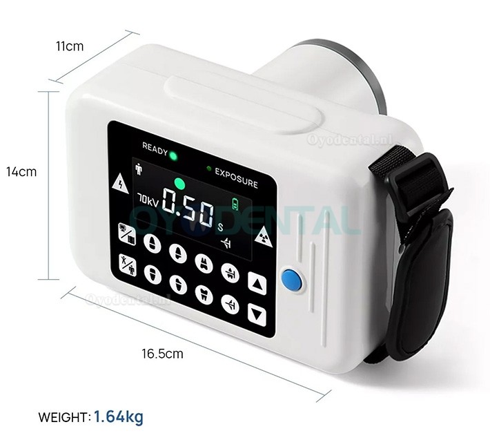 Draagbaar tandheelkundig röntgencamerasysteem en röntgensensor kit