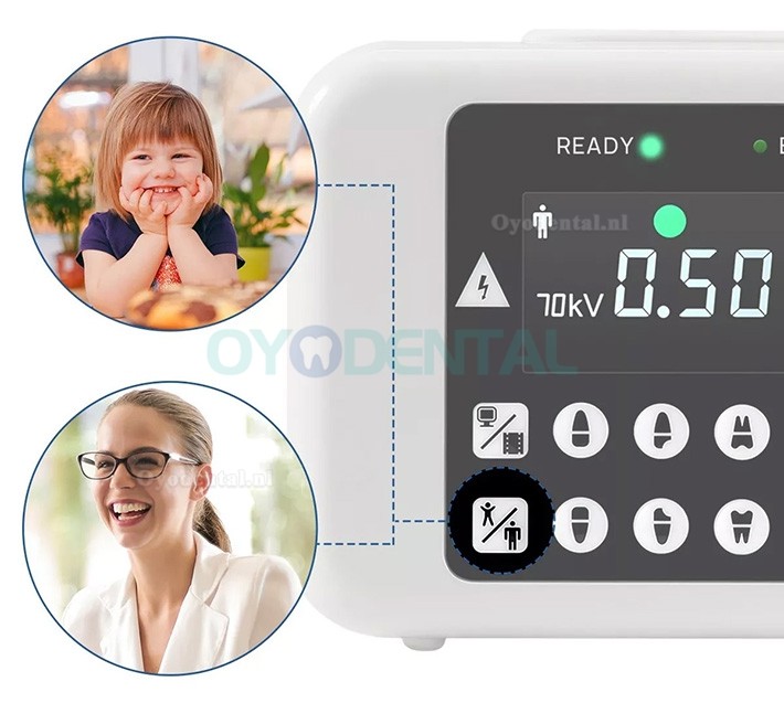 Draagbaar tandheelkundig röntgencamerasysteem en röntgensensor kit