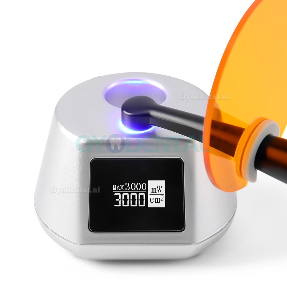 3H X-lite Q6 Tandheelkundige 1 sec draadloze LED-Uithardingslamp tandarts met lichtmeter metalen behuizing