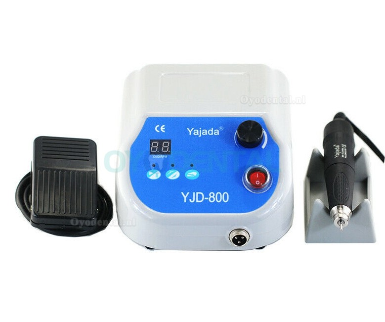 YJD-800 Tandborstelloze polijstmachine met micromotor met 50K RPM handstuk dubbel slot